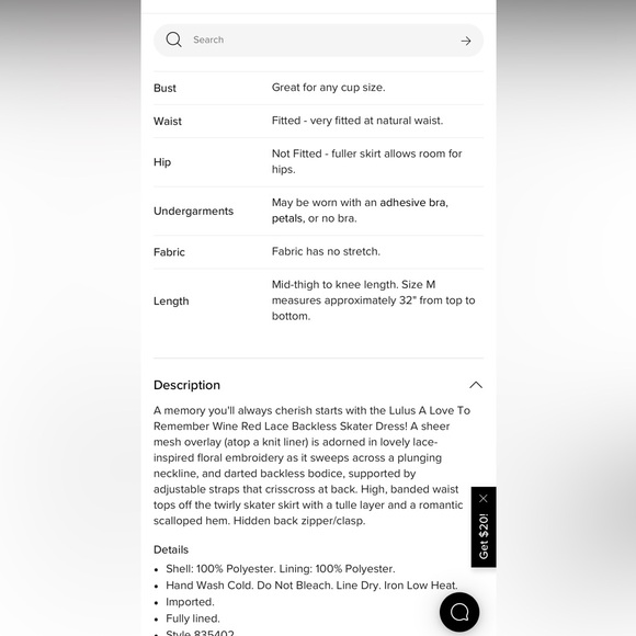 NWT Lulus A Love To Remember Wine Red Lace Backless Dress | medium - Picture 6 of 6